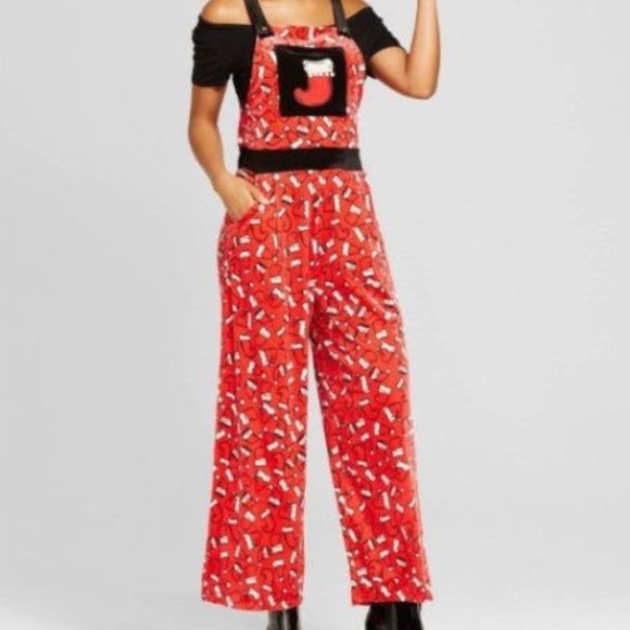 christmas overall jumpsuit
